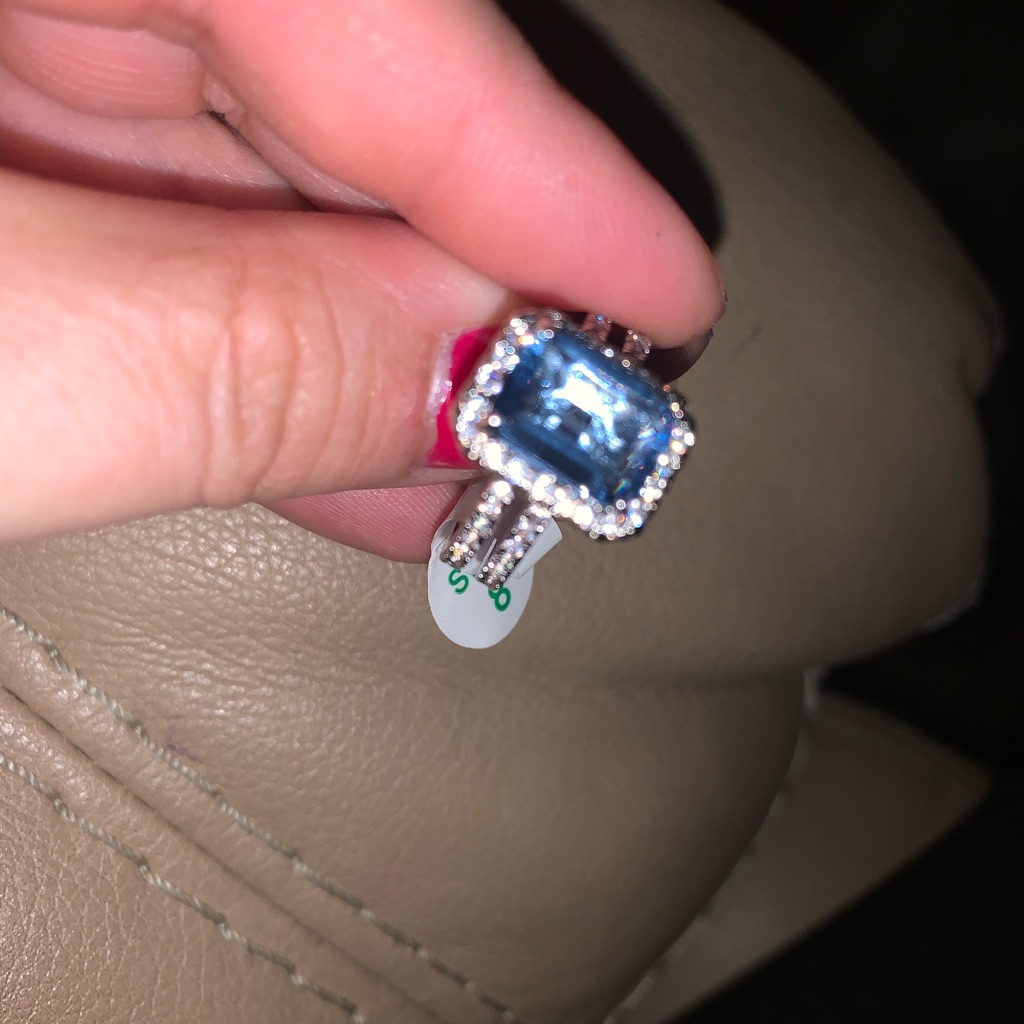 Light Blue Quart Ring
